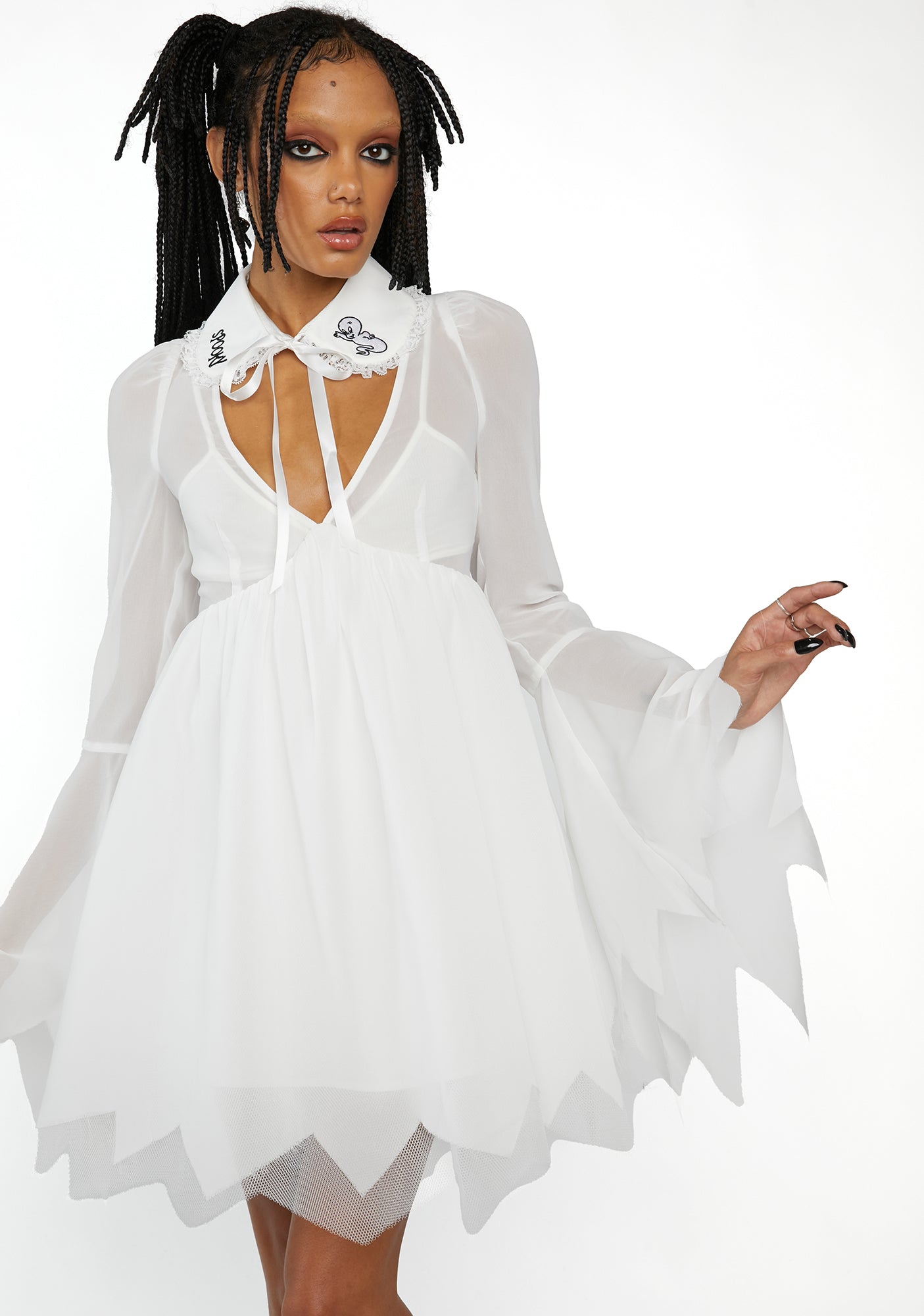 The Friendly Ghost Babydoll Dress - Image 2