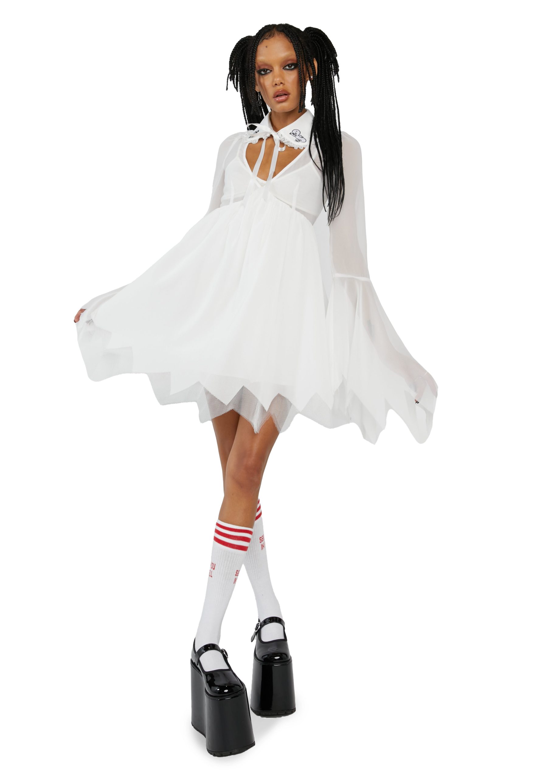 The Friendly Ghost Babydoll Dress