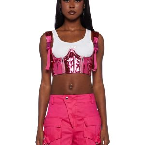 My Type Underbust Corset- Pink