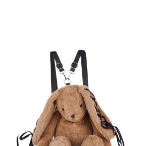 Cuddly Bunny Plush Backpack - Brown