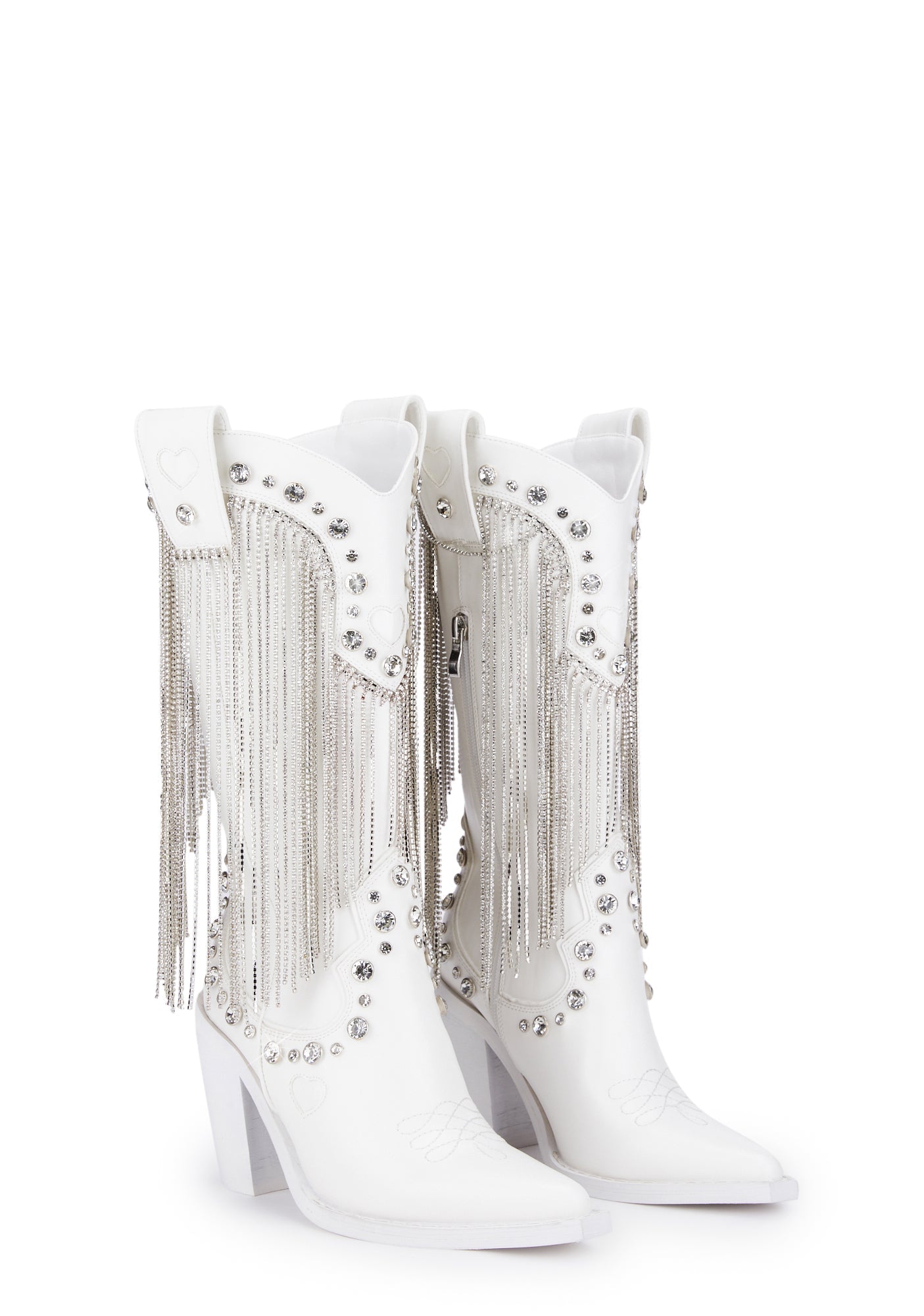 Present Perfect Cowboy Boots - White - Image 3