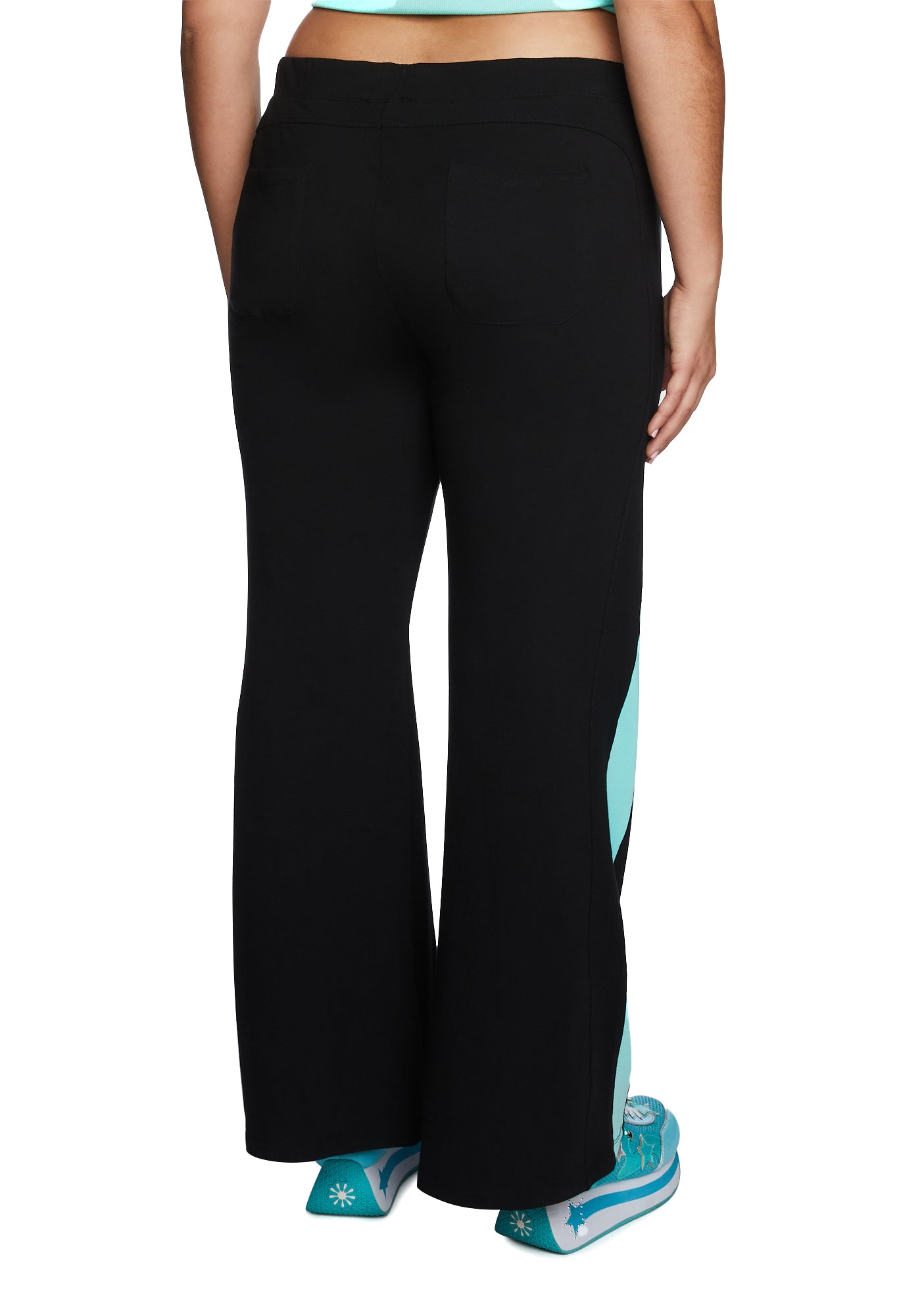 Plus Catching Flights Track Pants - Blue/Black - Image 5