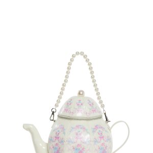 Tea Society Handbag - White