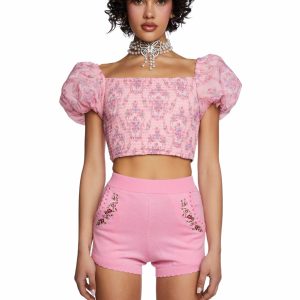 Scandal Sheet Puff Sleeve Top