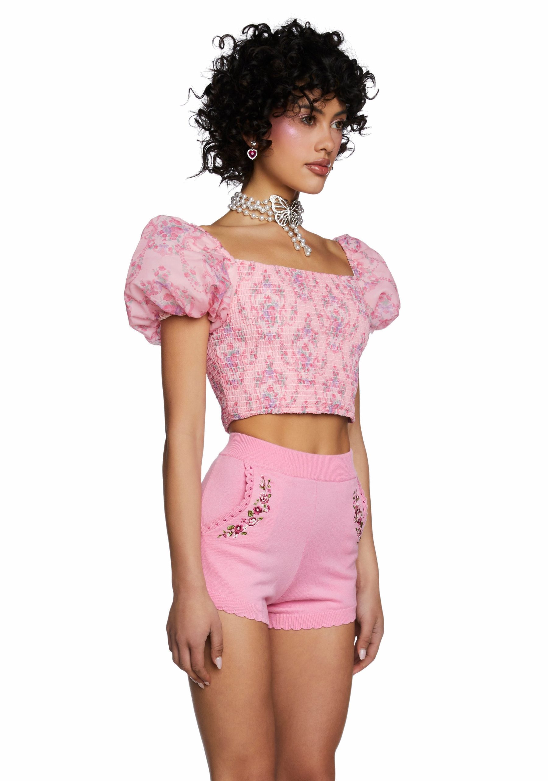 Scandal Sheet Puff Sleeve Top - Image 4