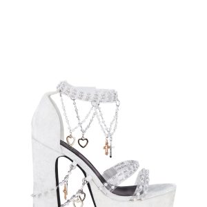 Holy Revelation Platform Heels - White