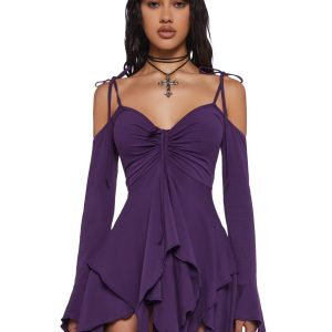 F is For Fairies Handkerchief Dress - Violet