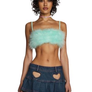 Lala La Fleur Boob Tube - Green
